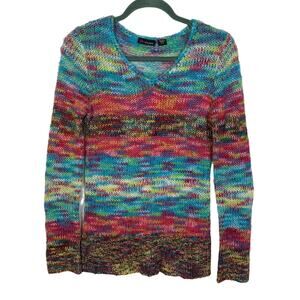 Y2K ULtraFLIRT Colorful V-neck Sweater, Size S